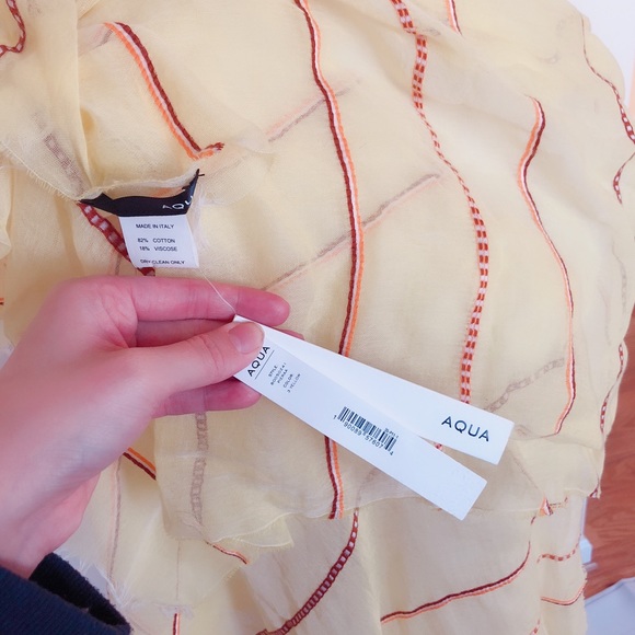 2 for $10 brand new Aqua yellow scarf - Picture 3 of 3